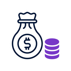 profit icon for your website design, logo, app, UI. 