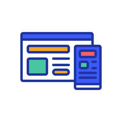 Fototapeta premium responsive icon for your website design, logo, app, UI. 
