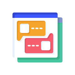 conversation icon for your website design, logo, app, UI. 