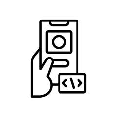 mobile app icon for your website design, logo, app, UI. 