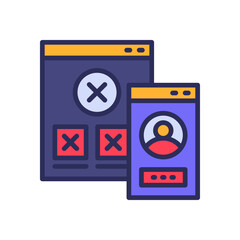 wireframe icon for your website, mobile, presentation, and logo design.