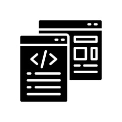 programming icon for your website, mobile, presentation, and logo design.