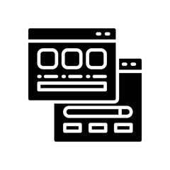 layout icon for your website, mobile, presentation, and logo design.