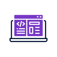 web development icon for your website, mobile, presentation, and logo design.