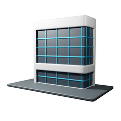 building 3d illustration