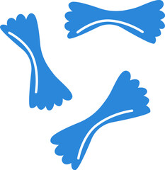 Hand drawn pasta abstract design element