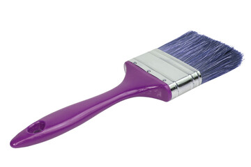 Clean new paint brush isolated on white background clipping path