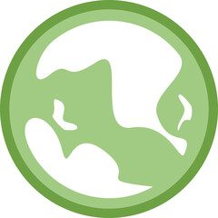 Green global icon PNG