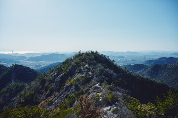 兵庫県　播磨アルプスの稜線