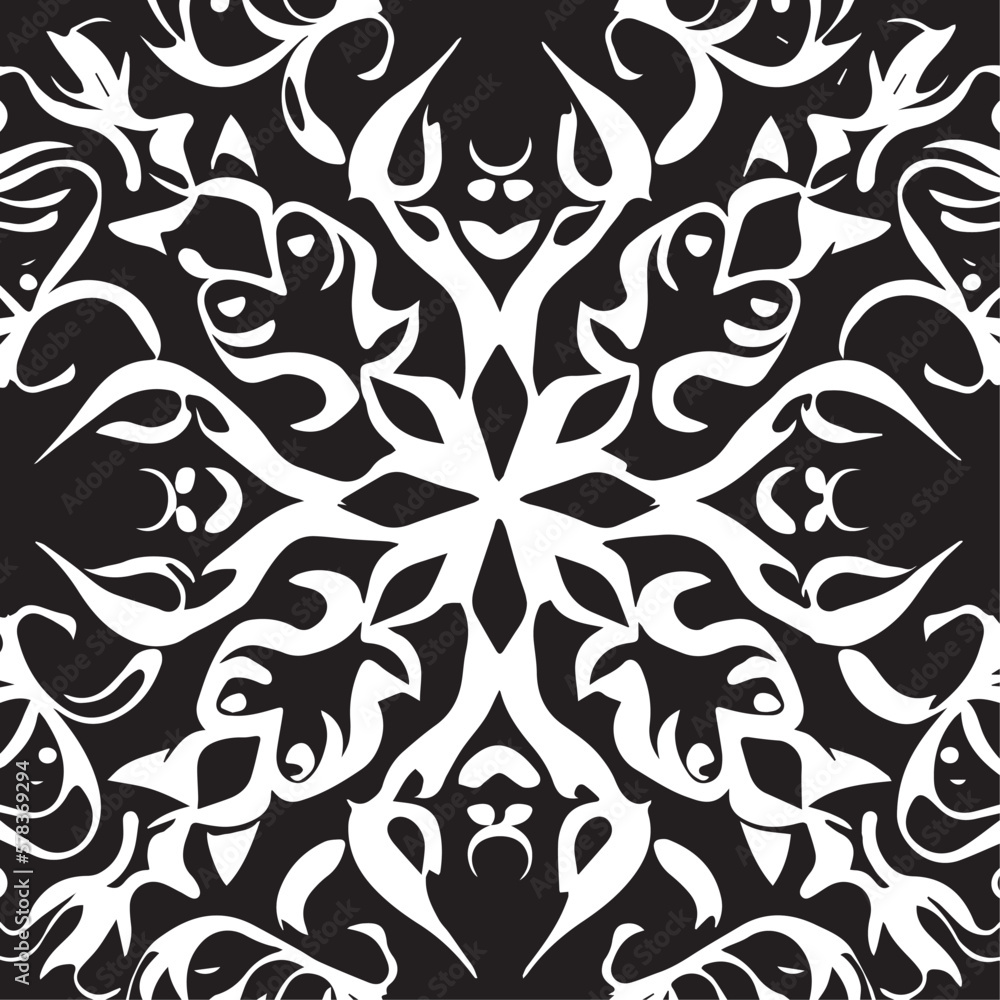 Poster enhance your design with this stunning black and white abstract pattern on a vector background