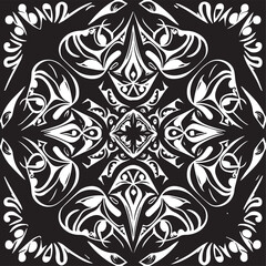 Enhance your design with this stunning black and white abstract pattern on a vector background