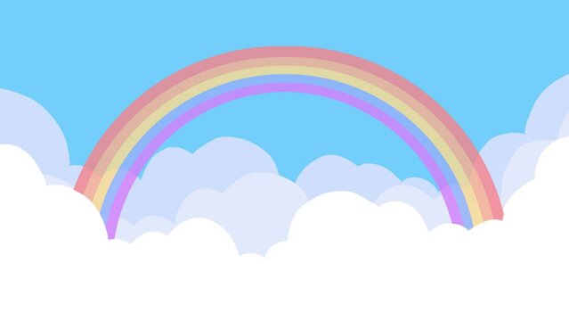 空　雲にかかる虹