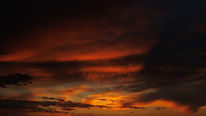 Fantastic red sunset. A high quality.