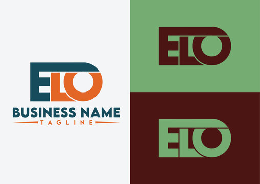  Letter ELO logo design, ELO letter logo