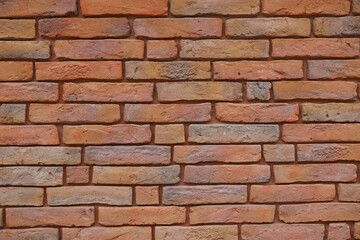 close up view of brick wall texture. construction concept