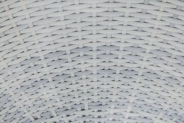 Background of a white basket close-up. A high quality.
