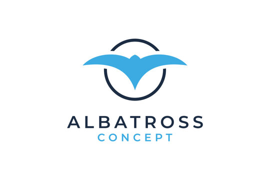 Abstract albatross bird logo design © Nawla