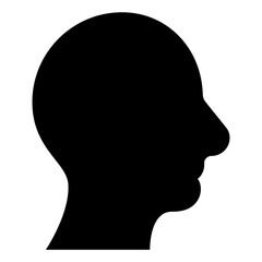 silhouette of a head