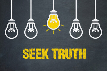 Seek Truth	 - obrazy, fototapety, plakaty