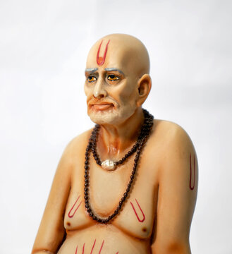 Shri Samarth god Statue of Swami. Swami of Akkalkot. Indian hindu saint.