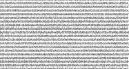 binary dump of an image jpeg, random sequence of 0 and 1