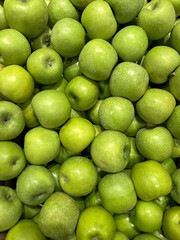 Background of fresh ripe apple fruit 