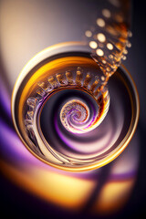  Spiral Light wine macro photography, ai