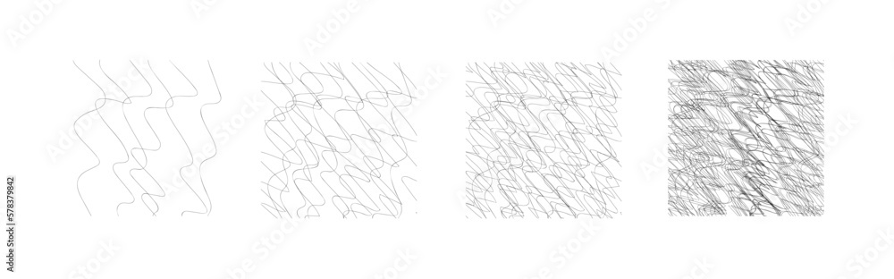 Aufkleber pencil shaded squares. pen stroke scribble, hand drawn scrawl sketch texture and line sketched backg