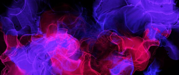 Pink and blue alcohol ink background, creative hand drawn art, fluid illustration with liquid technique, wallpaper for printed materials, watercolor texture for wall decorations, brochures or flyers