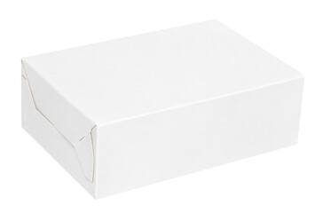 Naklejka premium Blank cardboard box isolated on transparent background