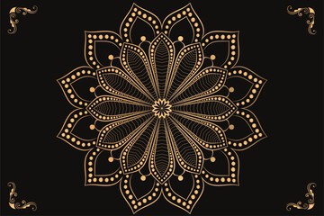 Eps flower mandala template design