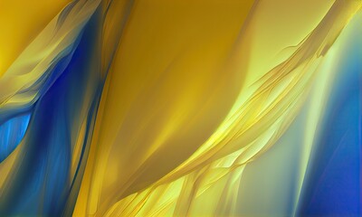 Abstract background in yellow and blue tones, generative AI