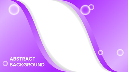 purple and white gradient abstract background with bubbles. simple, modern and copy space concept. used for backdrop, banner, flyer or brochure