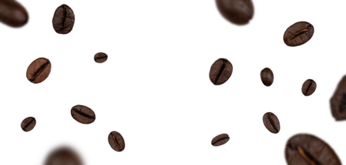 Abstract coffee bean copy space background
