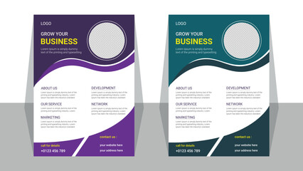 Modern business flyer template