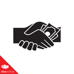 Corruption concept vector icon