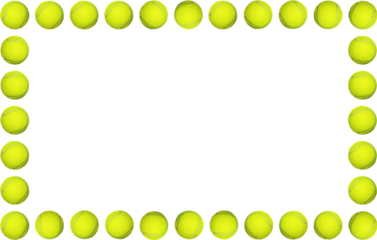 Tennis ball frame