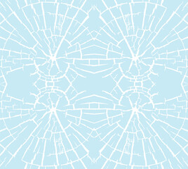 Obraz premium seamless texture overlay illustrated pattern -shattered glass mosaic 