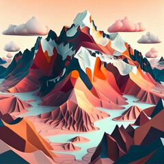 mountain. generative ai