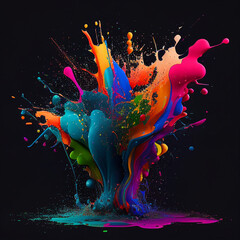 colorful waters. genrative ai.