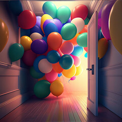 ballon for party. generative ai