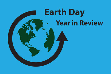 Earth Day year in review. vector illustration