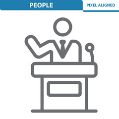 People Icon. Politician, Businessman