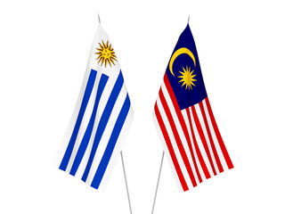 Malaysia and Oriental Republic of Uruguay flags