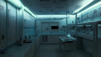 photo of clean modern laboratory, generative art by A.I