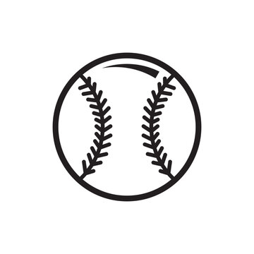 baseball icon design vector template