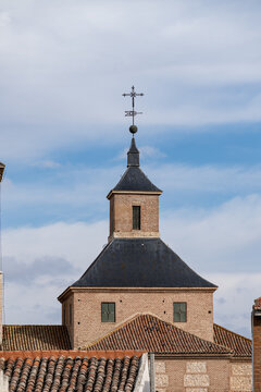 Parish church of san juan bautista located in the constitution square of arganda del rey