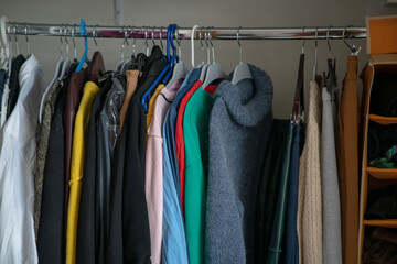 Clothes on a hanger