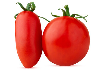 Two fresh red tomato