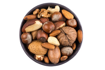 Nuts mix in bowl